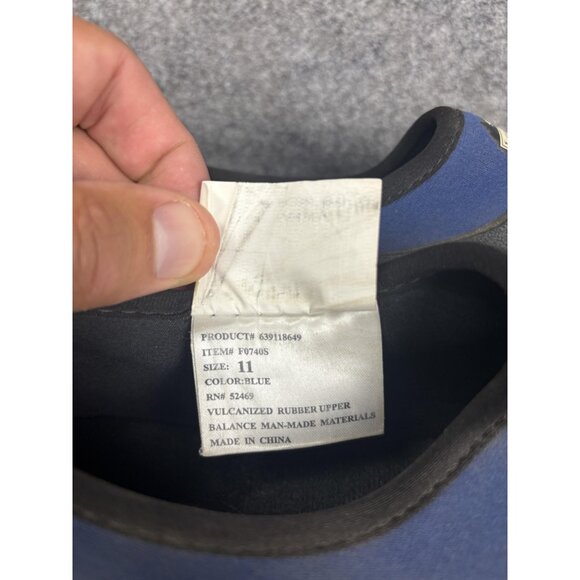 Lewis & Clark Shoes Mens Size 11 Blue Black Outdoors Water Slip On Rubber Sole - Picture 6 of 8
